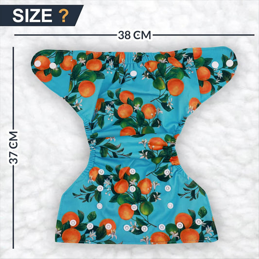 Baby Reusable Diapers - Waterproof & Leakproof Diapers for 0-3 year old Babies - (Size is Adjustable)