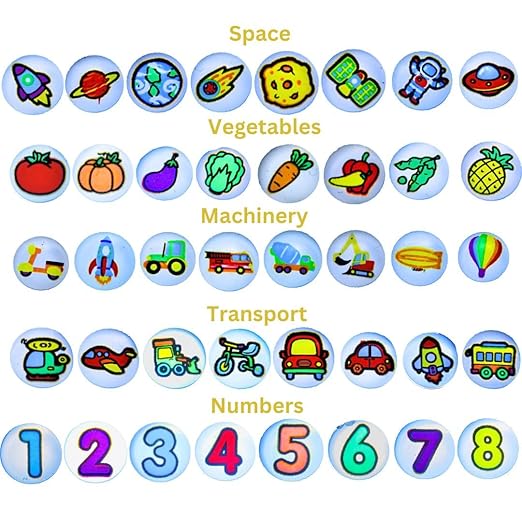 Mini Projector Torch - Flashlight with Slides (Educational Toy)