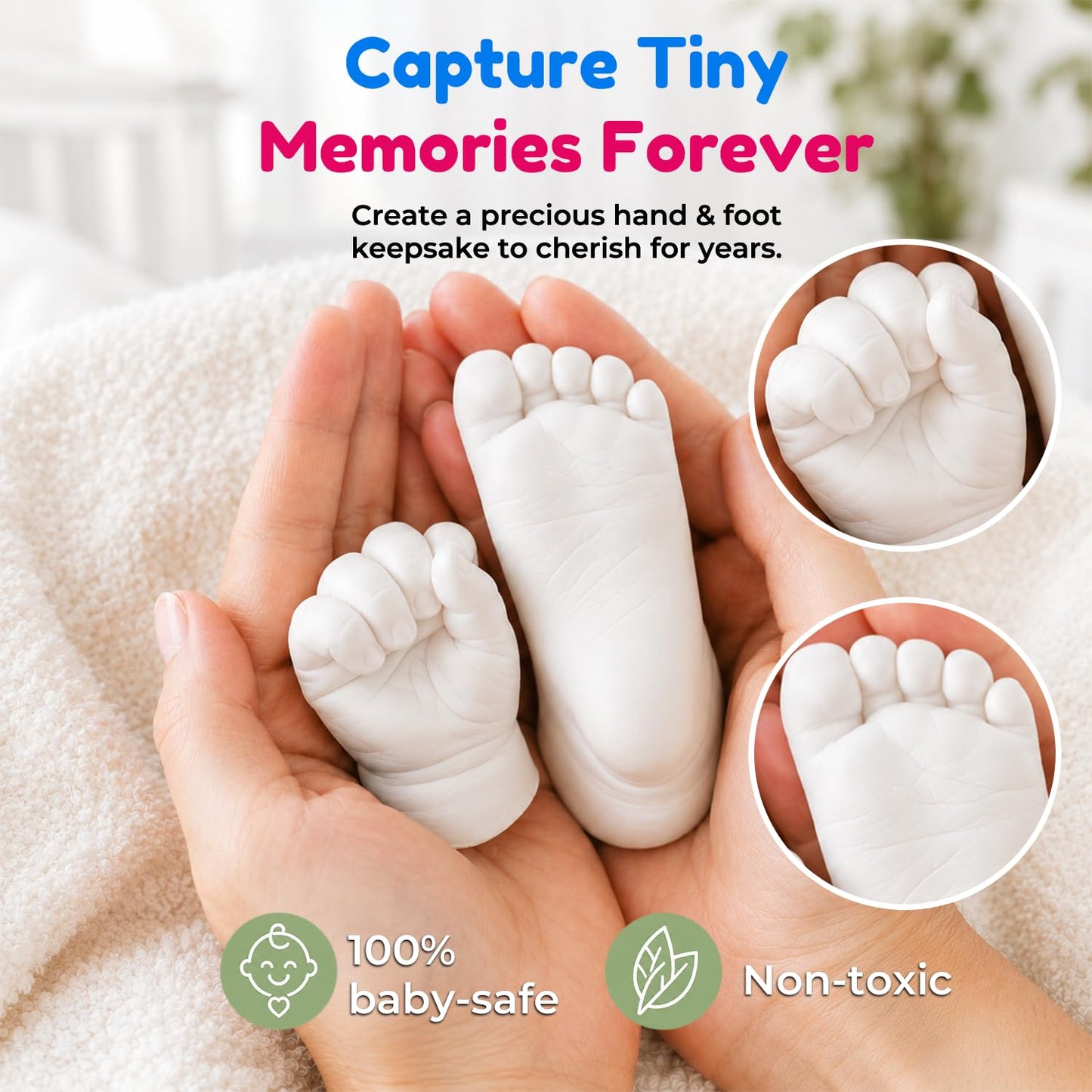 NewMama™ 3D Hand and Feet Casting Kit - For Babies, Kids and Couples (Adults)