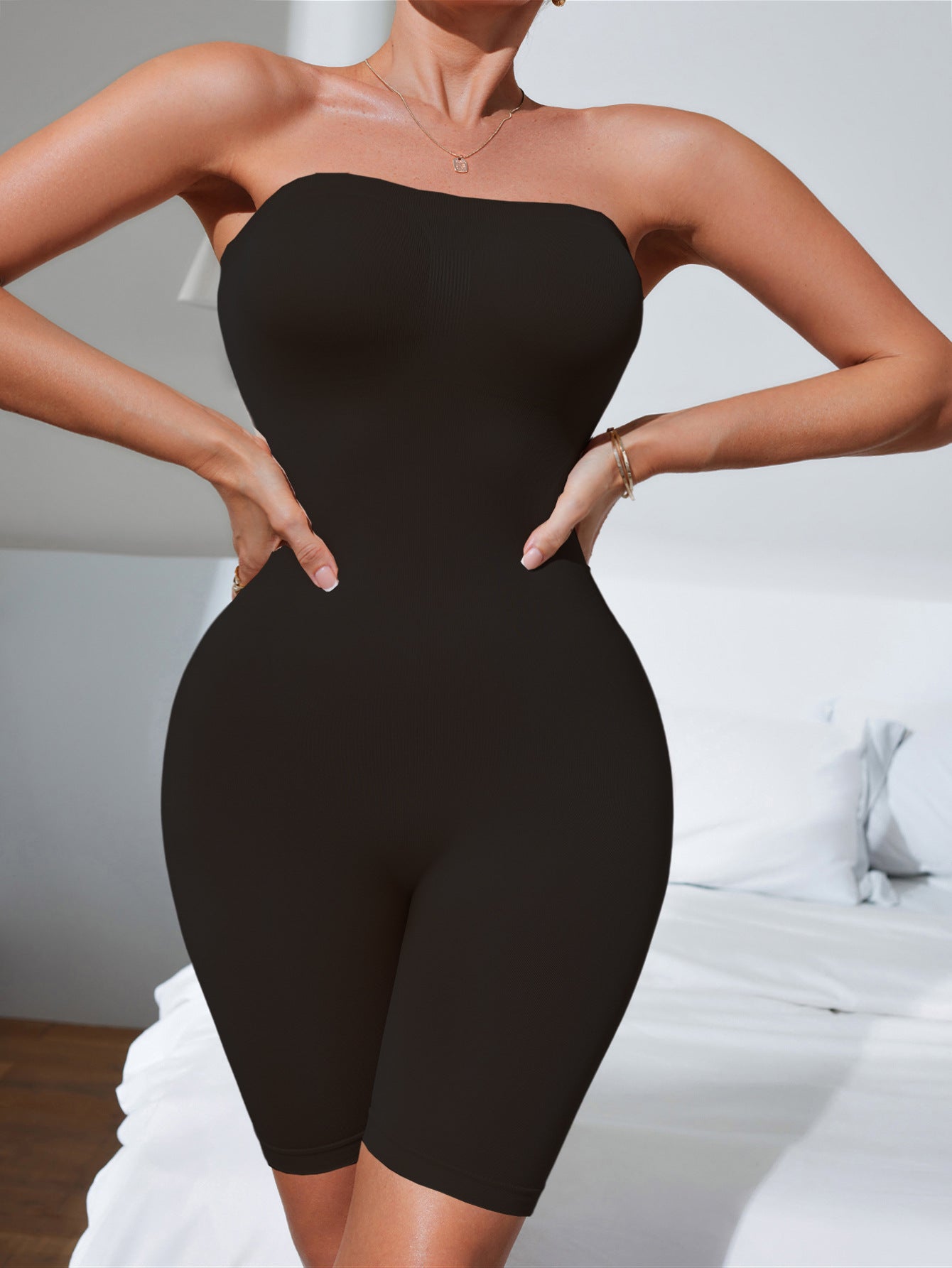 Strapless Shapewear Bodysuit - For Tummy Control & Butt Lifter Body Shaper