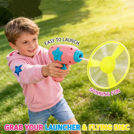 Flying UFO Disc Gun Toy - Perfect for Gifting to Boys & Girls