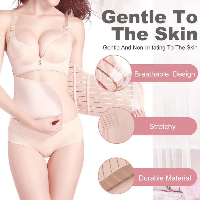 3 in 1 Postpartum Recovery Belt - Post Pregnancy Abdominal Belt for Back Pain and Waist/Pelvis Support