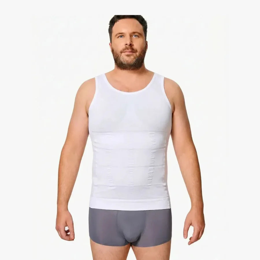 Buy 1 Get 1 Free - Mens Shaper Vest Baniyain Tank - Pack of 2 - 1 Black and 1 White